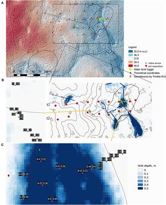A High-Resolution Digital Elevation Model in Combination With Water Table Depth and Continuous Soil Redox Potential Measurements Explain Soil Respiration and Soil Carbon Stocks at the ICOS Site Sorø